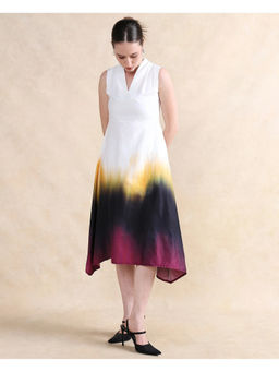 RAREISM - Multi-Color Armenian Primary Flared Midi Dress