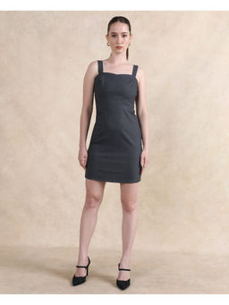 RAREISM - Grey Canakkale Primary Straight Mini Dress