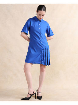 RAREISM - Blue Dilijan Primary Asymmetric Mini Dress