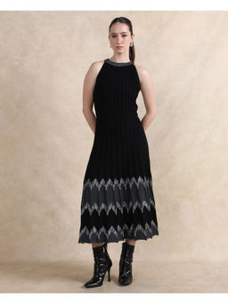 RAREISM - Black Veron Primary A-Line Midi Dress