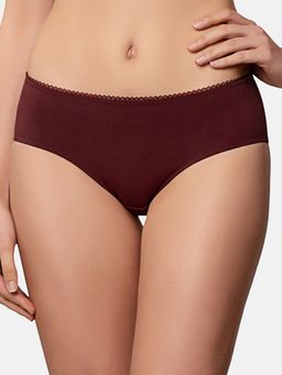 Triumph - Microfiber Seamless Plain Hipster Brief-Maroon