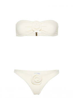 La Reveche - Off-White Vesna Bikini Top and Bottom