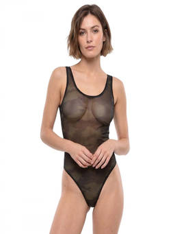Diesel - Black Transparent Swimsuit (S)