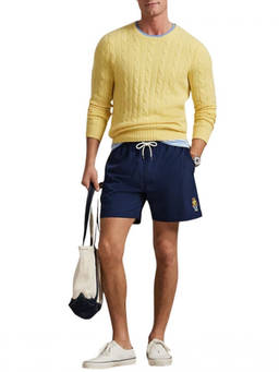 POLO RALPH LAUREN - Navy Blue Swim Shorts