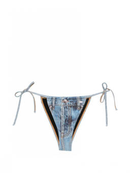 Diesel - Blue Logo Tie Bikini Bottom