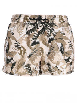 Boss - Beige Printed Swim Shorts