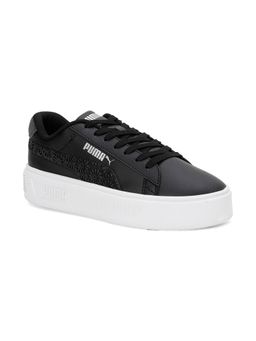 Puma - Smash Platform v3 Laser Cut Women Black Sneakers