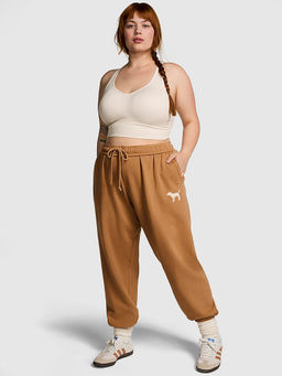 Victoria's Secret - Brown Ivy Fleece Relaxed Trackpant