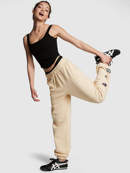 Victoria's Secret - Beige Ivy Fleece Relaxed Trackpant