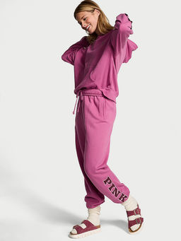 Victoria's Secret - Purple Ivy Fleece Relaxed Trackpant