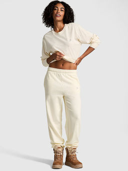 Victoria's Secret - White Ivy Fleece Campus Trackpant