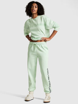 Victoria's Secret - Ice Green Ivy Fleece Campus Trackpant
