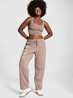 Victoria's Secret - Purple Ivy Fleece Straight-Leg Trackpant