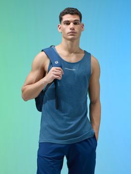 Technosport - Men Blue Slim Fit Innerwear Vest