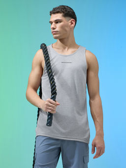 Technosport - Men Grey Slim Fit Innerwear Vest