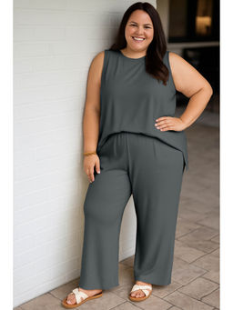 Moomaya - Womens Viscose Jersey Grey Co-Ord Set