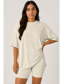 Moomaya - Womens Oversized White Co-Ord Set