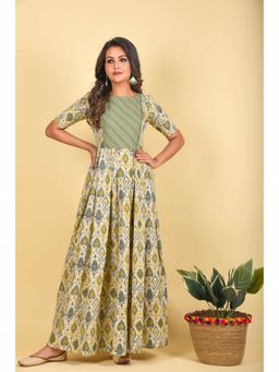 Anastay Clothing - Multi-Color A-Line Ethnic Dress