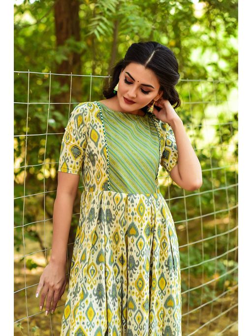 Buy Anastay Clothing Multi-Color A-Line Ethnic Dress Online