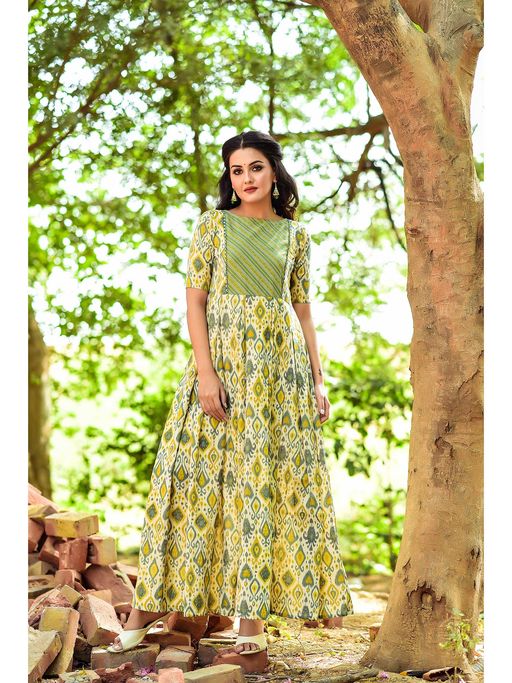 Buy Anastay Clothing Multi-Color A-Line Ethnic Dress Online