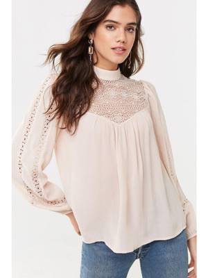 Haut Marron Taupe Forever 21 - Taille S - Occasion Très Bon état