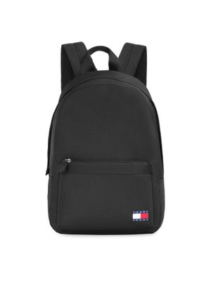 Tommy Hilfiger Black Polyester Men Backpack