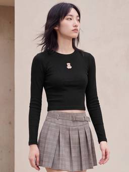 max - URB_N Women Black Embroidered Top