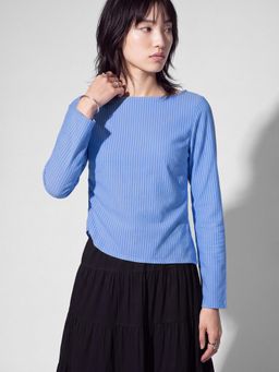 max - URB_N Women Blue Striped Top