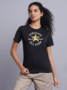 Converse - Women Floral Chuck Taylor Patch Slim T-Shirt