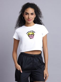 Converse - Women Spray Paint Skull T-Shirt