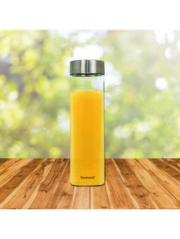 Femora - Borosilicate Glass Water Bottle 750Ml (Steel Lid)