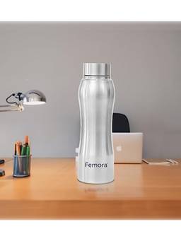 Femora - Stainless Steel Water Bottle 2In1- 750Ml Steel Cap & Sipper Cap 2 Caps
