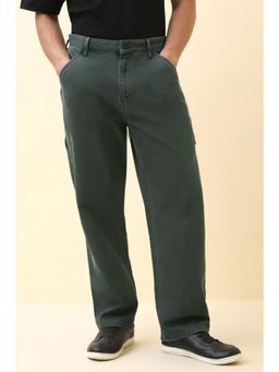 Allen Solly - Men Green Dark Wash Jeans