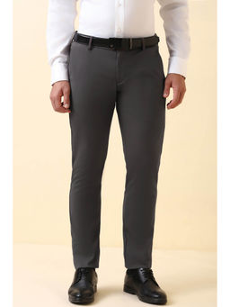 Allen Solly - Men Grey Solid Formal Trouser
