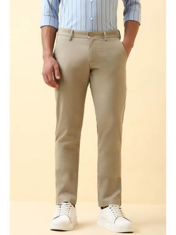 Allen Solly - Men Beige Textured Casual Trouser
