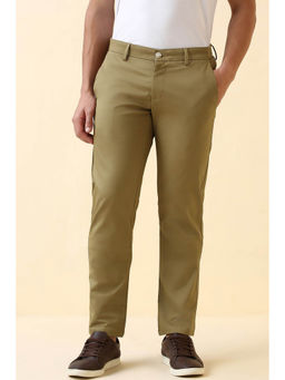 Allen Solly - Men Khaki Solid Casual Trouser