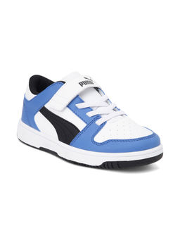 Puma - Rebound Lay-Up Lo V Kids White Solid Casual Shoes