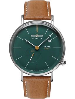 Zeppelin - LZ 120 Rome Date Small Seconds Analog Dial Color Green Men Watch 71383