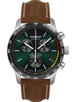 Zeppelin - Night Cruise Chronograph Date Analog Dial Color Green Men Watch 72884