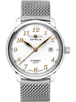 Zeppelin - LZ 127 Graf Date Analog Dial Color White Men Watch 7656M1