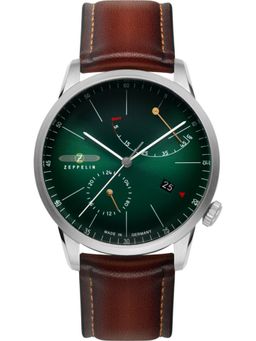Zeppelin - Flatline Date Analog Dial Color Green Men Watch 83664