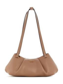 Guess - Amorette Beige Women Zipper Solid Shoulder Bag