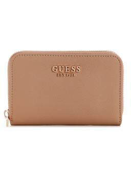 Guess - Amorette Beige Women Zipper Textured Wallet