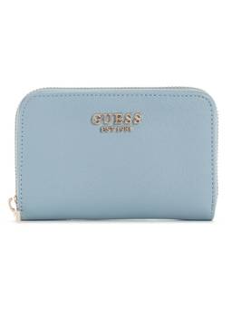Guess - Amorette Blue Women Zipper Textured Wallet