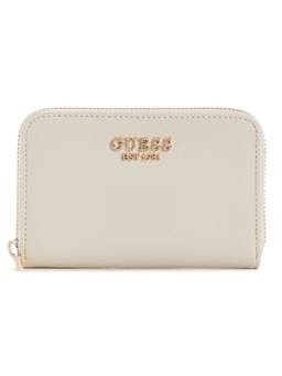 Guess - Amorette White Women Zipper Textured Wallet