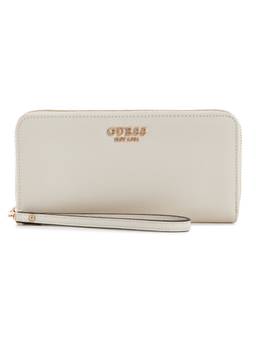 Guess - Amorette White Women Zipper Textured Wallet