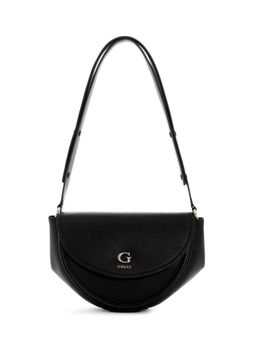 Guess - Coleen Black Women Snap Button Solid Shoulder Bag