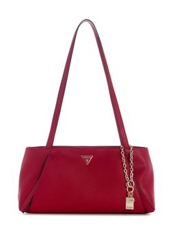 Guess - Devon Red Women Zipper Solid Shoulder Bag