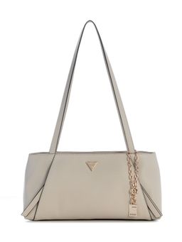 Guess - Devon Taupe Women Zipper Solid Shoulder Bag