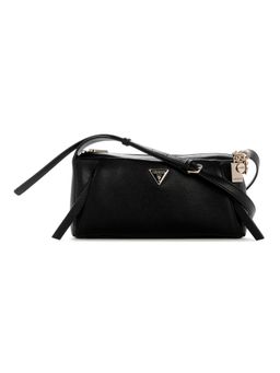 Guess - Devon Black Women Zipper Solid Crossbody Bag